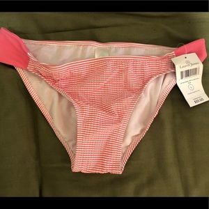 Lauren James pink seersucker swim bottoms